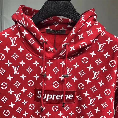 supreme lv hoodie boys fake|supreme x louis vuitton hoodie.